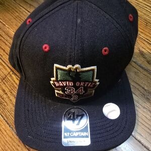 Boston Red Sox Ortiz Final Season '47 Brand Snapback Cap Hat BIG PAPI